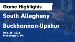 South Allegheny  vs Buckhannon-Upshur  Game Highlights - Dec. 29, 2021