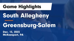 South Allegheny  vs Greensburg-Salem  Game Highlights - Dec. 13, 2023
