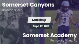 Matchup: Somerset Canyons vs. Somerset Academy  2016