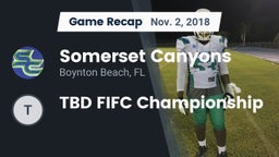 Recap: Somerset Canyons vs. TBD FIFC Championship 2018