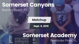 Matchup: Somerset Canyons vs. Somerset Academy  2019