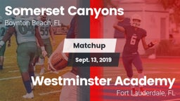 Matchup: Somerset Canyons vs. Westminster Academy 2019