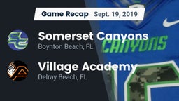 Recap: Somerset Canyons vs. Village Academy  2019