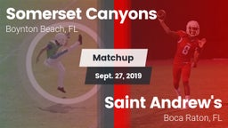 Matchup: Somerset Canyons vs. Saint Andrew's  2019