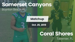 Matchup: Somerset Canyons vs. Coral Shores  2019