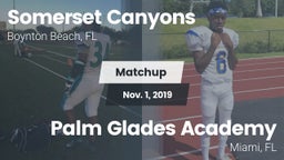 Matchup: Somerset Canyons vs. Palm Glades Academy 2019