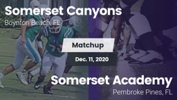 Matchup: Somerset Canyons vs. Somerset Academy  2020