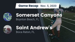 Recap: Somerset Canyons vs. Saint Andrew's  2020