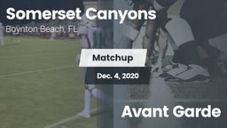 Matchup: Somerset Canyons vs. Avant Garde 2020
