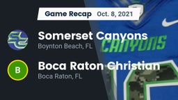 Recap: Somerset Canyons vs. Boca Raton Christian  2021