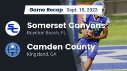 Recap: Somerset Canyons vs. Camden County  2023
