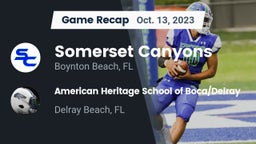 Recap: Somerset Canyons vs. American Heritage School of Boca/Delray 2023