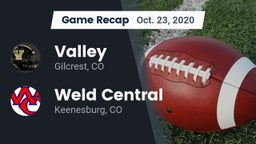 Recap: Valley  vs. Weld Central  2020