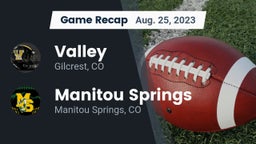 Recap: Valley  vs. Manitou Springs  2023