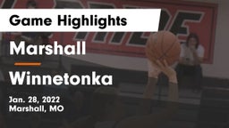 Marshall  vs Winnetonka  Game Highlights - Jan. 28, 2022