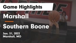 Marshall  vs Southern Boone  Game Highlights - Jan. 31, 2022