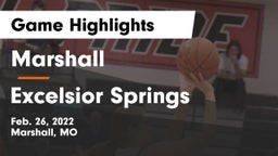 Marshall  vs Excelsior Springs  Game Highlights - Feb. 26, 2022