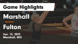 Marshall  vs Fulton  Game Highlights - Jan. 13, 2023