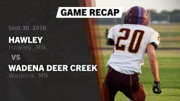 Recap: Hawley  vs. Wadena Deer Creek  2016