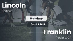 Matchup: Lincoln vs. Franklin  2016