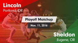 Matchup: Lincoln vs. Sheldon  2016