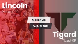 Matchup: Lincoln vs. Tigard  2018