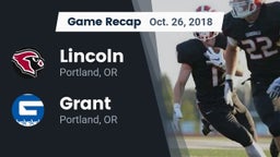Recap: Lincoln  vs. Grant  2018