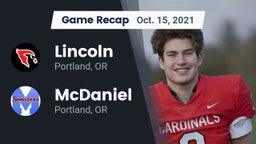 Recap: Lincoln  vs. McDaniel  2021