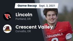 Recap: Lincoln  vs. Crescent Valley  2021