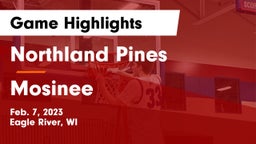Northland Pines  vs Mosinee  Game Highlights - Feb. 7, 2023