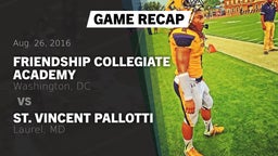 Recap: Friendship Collegiate Academy  vs. St. Vincent Pallotti  2016