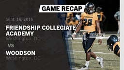 Recap: Friendship Collegiate Academy  vs. Woodson  2016