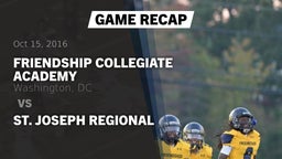Recap: Friendship Collegiate Academy  vs. St. Joseph Regional 2016
