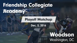 Matchup: Friendship vs. Woodson  2016