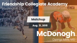 Matchup: Friendship vs. McDonogh  2018