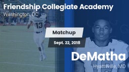 Matchup: Friendship vs. DeMatha  2018
