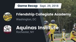 Recap: Friendship Collegiate Academy  vs. Aquinas Institute  2018