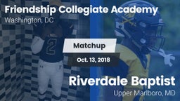 Matchup: Friendship vs. Riverdale Baptist  2018