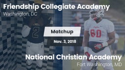 Matchup: Friendship vs. National Christian Academy  2018