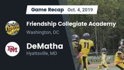 Recap: Friendship Collegiate Academy  vs. DeMatha  2019