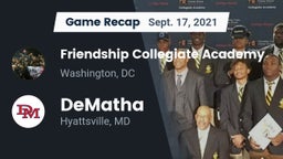 Recap: Friendship Collegiate Academy  vs. DeMatha  2021