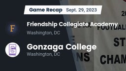 Recap: Friendship Collegiate Academy  vs. Gonzaga College  2023