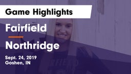 Fairfield  vs Northridge  Game Highlights - Sept. 24, 2019