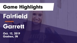 Fairfield  vs Garrett  Game Highlights - Oct. 12, 2019
