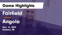 Fairfield  vs Angola Game Highlights - Oct. 12, 2019