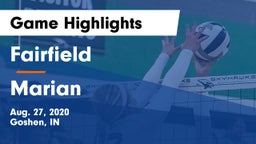 Fairfield  vs Marian  Game Highlights - Aug. 27, 2020