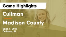 Cullman  vs Madison County  Game Highlights - Sept. 5, 2019