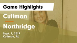 Cullman  vs Northridge  Game Highlights - Sept. 7, 2019