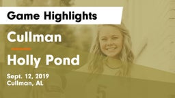 Cullman  vs Holly Pond Game Highlights - Sept. 12, 2019