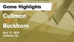 Cullman  vs Buckhorn  Game Highlights - Oct. 17, 2019